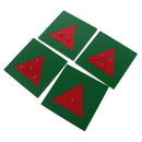 Wooden Montessori Triangle Puzzle Game Sensory Material Training Material DIY