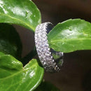 Fashion Zircon Full Drill Diamond Ring for Women Engagement Jewelry (US 7) A