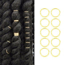 50Pcs Hair Coil Dreadlocks,Including 25 Hair Braid Rings Hair Coil Dreadloc