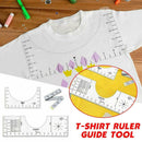 3pcs Acrylic T-Shirt Guide Ruler Vinyl Rulers Alignment Sewing Ruler Tool New
