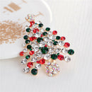Fashion Unisex Crystal Rhinestone Brooch Christmas Tree Gift Brooch PinBX