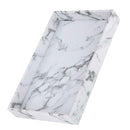 Marble Texture Serving Tray PU Leather for Coffee Collectibles Dining Room