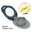 Egg Cuter Pidan Splitter Egg Innovative Cut Steel ABS Fancy Slicer Tool ZHQA
