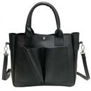 Retro Simple Ladies Messenger Bag Ladies Casual Large Capacity Handbag Blac