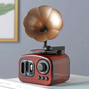 1pc Retro Gramophone Shape Art Music Box Ornament Home Desktop Decoration Crafts