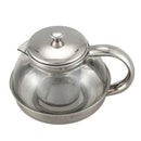 600ml Stainless Glass Teapot Loose Infuser Coffee Tea Leaf Herbal Decor