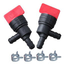 5 Packs 698183 Fuel Shutoff Valve 1/4 inch Inline Straight Fuel Shut Off Va