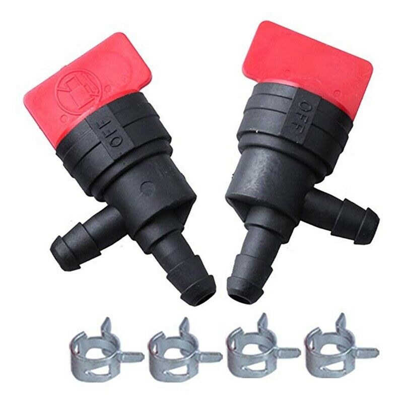 5 Packs 698183 Fuel Shutoff Valve 1/4 inch Inline Straight Fuel Shut Off Va