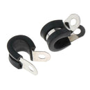 10 Pieces 1/2" Dia P Tube Clips Hose Pipe Clamp P Type Marine Grade 13x36mm