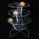 3-Tier 18 Holes Acrylic Lollipop Display Holder Stand 4/6mm---Clear