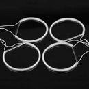 4Pcs 12V Led Angel Eyes White Light Headlight Lamp Rings For Bmw E36 E38 E3