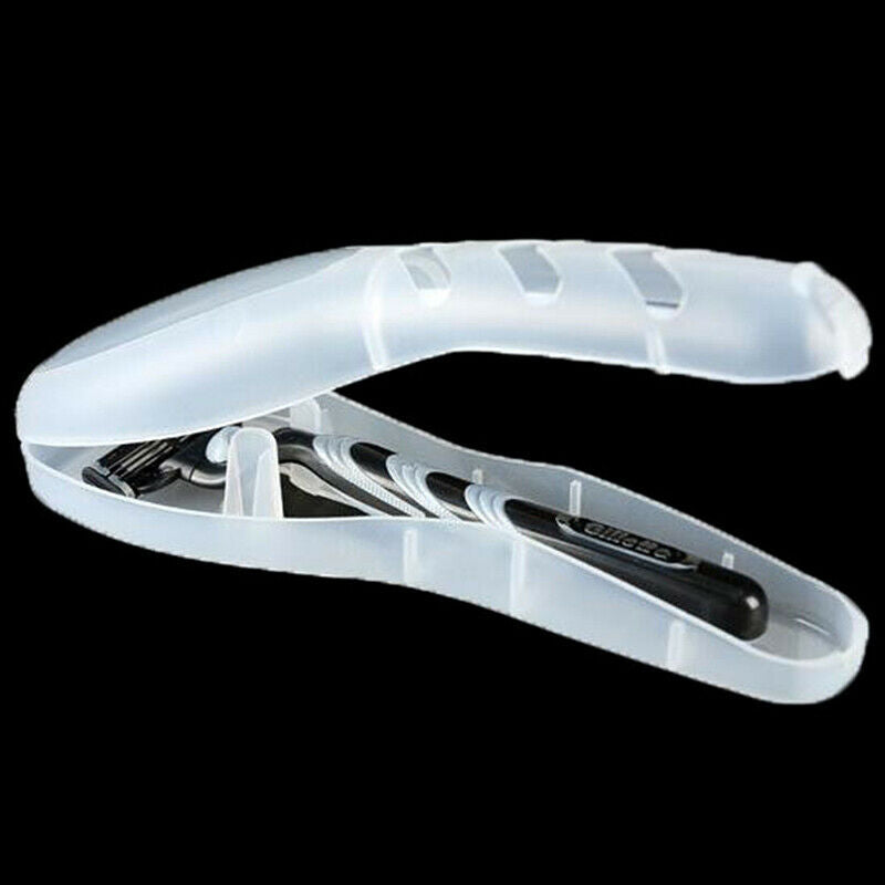 1PC Portable Travel Men's Razor Case Plastic Razor Blades Storage Box Shaver  Gw