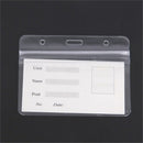 10 pcs/set ID Badge Card 95x80mm Plastic Pocket Holder Clear Pouches  Z