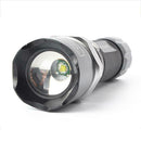 LED Flashlight 3 Modes Rotating Zoom Torch Glare Lamp Light with Battery