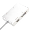 4 In 1 Type C Male To Hdmi Vga Dvi Usb 3.0 Female Adapter Converter Support