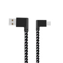 Nylon USB Type-C Charging Cable Line Black For DJI OSMO ACTION Sports Camera