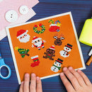 DIY Kids Round Diamond Christmas Stickers Full Drill Diamond Painting Kits