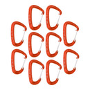 10 Pcs Aluminum Hammock Carabiner Rock Climbing Utility Clip Keychain Buckle