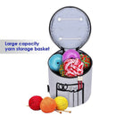 Yarn Storage Bag Organizer With Divider For Crocheting & Knitting Organizat