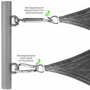 Awning Attachment Accessories Assembly Carabiner stainless steel