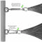 Awning Attachment Accessories Assembly Carabiner stainless steel