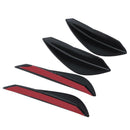 4pcs Car Universal Front Bumper Styling Decoration Bumper Lip Splitter Stickers