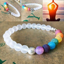 7 Chakra Stone Beads Balance Healing Natural 8mm Agate Oil Diffuser Bracelet