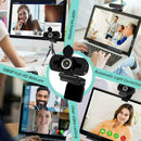 1080P Full HD USB Webcam For PC Desktop & Laptop Web u with Microphone F2W9