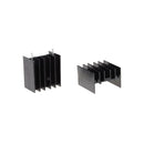 10Pcs 25*23*16MM TO220 Transistor Aluminum Radiator Heat Sink With 2Pin B Ew