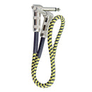 Yellow+Black Guitar Effect Pedal Cable Patch Cable for Guitar Pedal Adapters