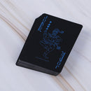 55 Pcs/Deck Poker Waterproof Playing Cards Set Classic Magic Tricks Tool BlackM&