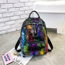 Glitter Backpack Women Sequin Travel Shoulder Bags Girls School Bags (Multi