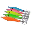 Luminous Wood Shrimp Lures Bait Fishing Tackle Squid Hook Sinker Jigs F FGP