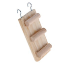 Wooden Ladder Bird Budgie Rodent Hamster Mouse Gerbil Cage Toys 12cm