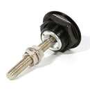 30mm Push Button Hood Pins Lock Clip Kit Bonnet Lock Quick Latch (Black)