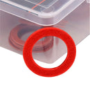 600pcs M3 OD 5-18mm Red Insulating Fiber Fibre Flat Washers Sealing Gaske CQC