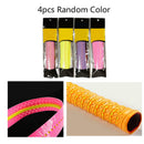 4PCS/SET Anti-slip Tennis Badminton Racquet Over Grip Tape Overgrip Sweatband