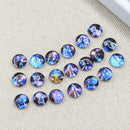 20pcs 10mm Round Glass Cabochon Dome Jewelry Finding Cameo Pendant Settings