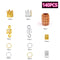 140pcs Hair Braid Dreadlock Beads Braiding Hair Extension Accessories  JC,a
