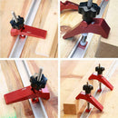 Woodworking Aluminum Alloy Quick Acting Hold Down T-slot T-track Clamp Set