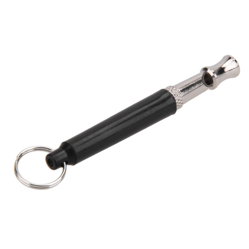 Two-tone Ultrasonic Flute Dog Whistle Keychain for Pet Training A