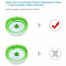 Pet Fountain Automatic Water Dispenser Premium Activated Carbon Filters 4 P