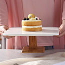 Creative European Ceramic Cake Pan High Dessert Bread Fruit Plate Dessert T