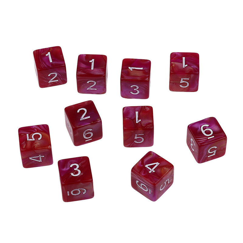 20PCS D6 Polyhedral Game Dice for RPG Dungeons and Dragons Club Party Games
