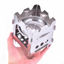 Outdoor Camping Stove Portable Folding Stainless Steel Picnic Wood SS Ew