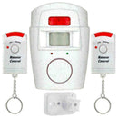 Wireless PIR Motion Sensor Alarm With 2 Remote Controllers For Home Caravan Z8E7
