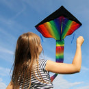 Huge Rainbow Kite For Kids For Outdoor Games Activities Summer Fun Flying Kite