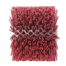 Deburring Red Ceramic Abrasive Wire Round Brushes Head Polishing Buffing Wh