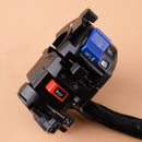 7/8" 22mm Motorcycle Left Handlebar Horn Turn Signal Light Control Beam Switch