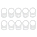 Pacifier clips set - silicone - 10 pieces - Traspatent - baby clip - dummy